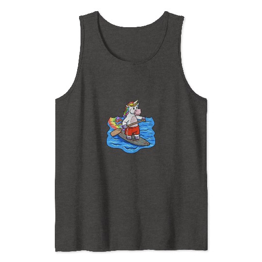 SUP Paddling Kids Unicorn Stand Up Paddle Tank Tops