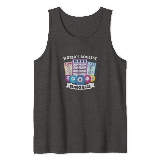 Bingo Card Game Grandma Bingo Player Bingo Cards Tank Tops