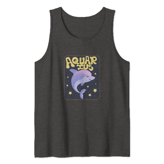 Aquarius Sign Animal Tank Tops
