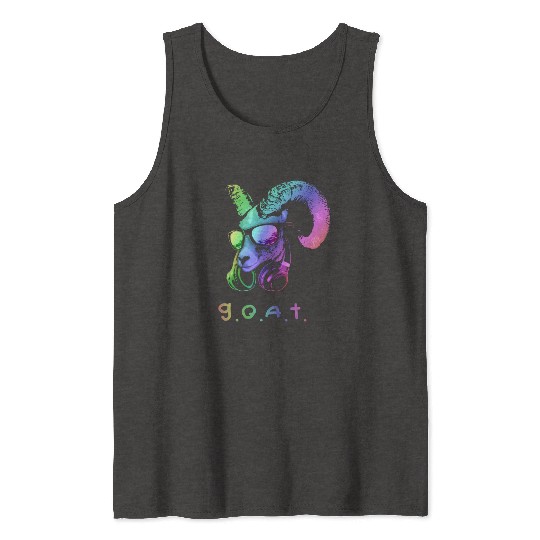 The GOAT Cool and Funny Music Animal with Tank Tops