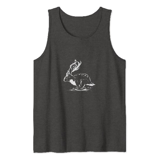 Jackalope Head Gift Tank Tops
