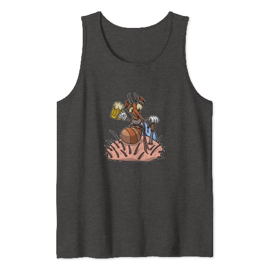 Insect Mosquito Drinking Beer Mosquitoes Tank Tops