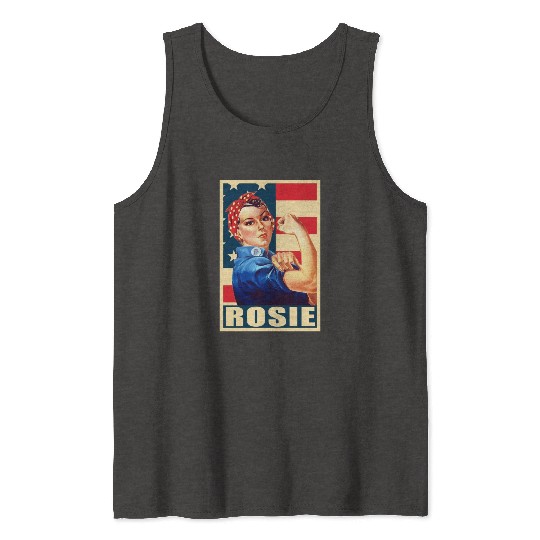 Rosie The Riveter We Can Do it Tank Tops