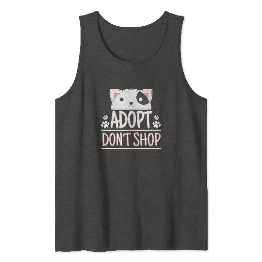 Adopt Dont Shop Pet Adoption Awareness Tank Tops