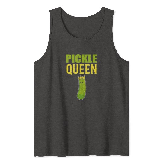Pickle Queen Head Chef Gift Tank Tops