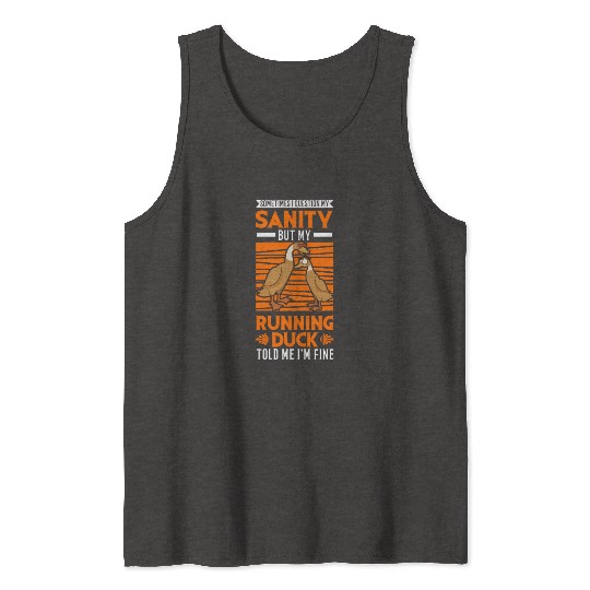 Running Duck Sanity Tank Tops