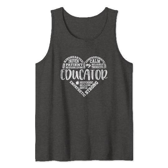 Educator Teacher appreciation subway art Tank Tops