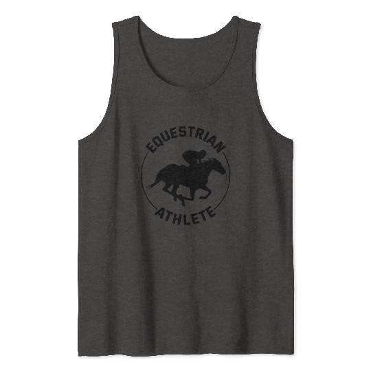 Barrel Racer Rodeo Racing Horse Riding Race Funny Tank Tops