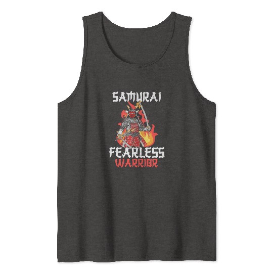 Samurai Katana Honor Tank Tops