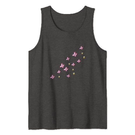symbols butterflies bees nature flying Tank Tops