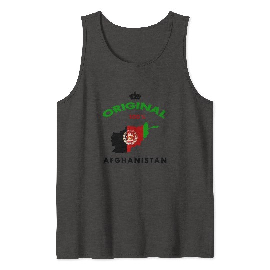 Afghanistan original 100% flag design Tank Tops