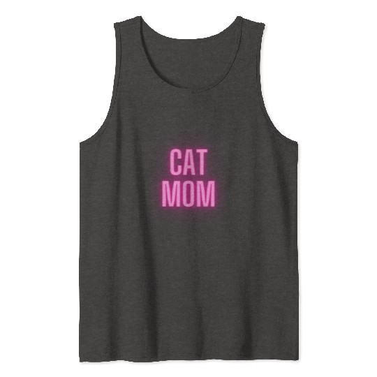 CAT mom Tank Tops