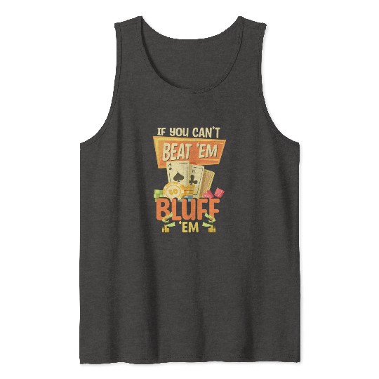 Card Game Royal Flush Ace Tank Tops