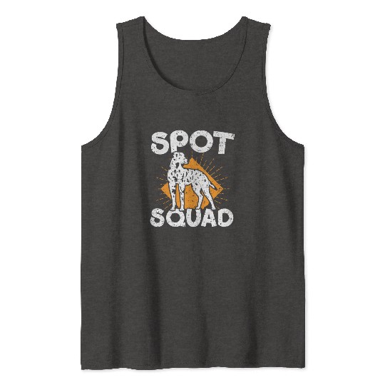 Spot Squad Paw Love Puppy Breeder Dalmatian Dog Tank Tops