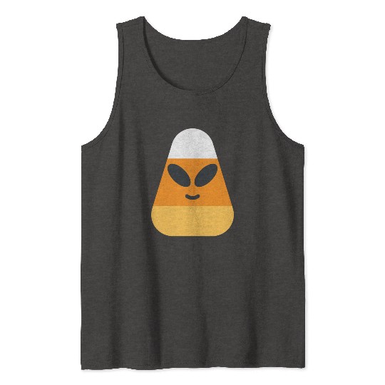 Alien Candy Corn Halloween Costume Tank Tops