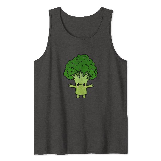 Kawaii Broccoli For Broccoli Lover Tank Tops