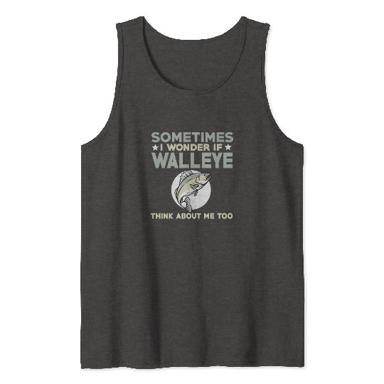 Funny Walleye Fishing Lover Tank Tops