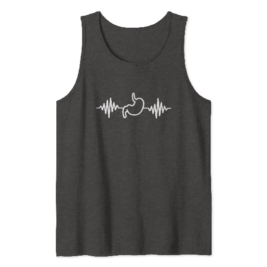 Tummy Ache Survivor Beat Line Tank Tops