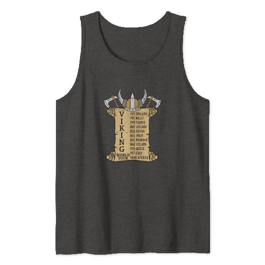 Viking World Tour For Vikings Lover Tank Tops