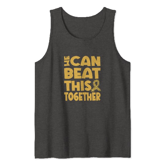 We Can Beat This Childhood Cancer Awareness Tank Tops