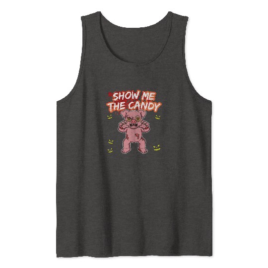 Show Me The Candy Halloween Costume Trick Or Treat Tank Tops