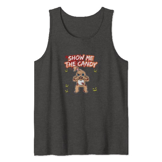 Show Me The Candy Halloween Costume Trick Or Treat Tank Tops