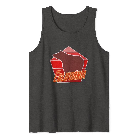 California Bear Flag Tank Tops
