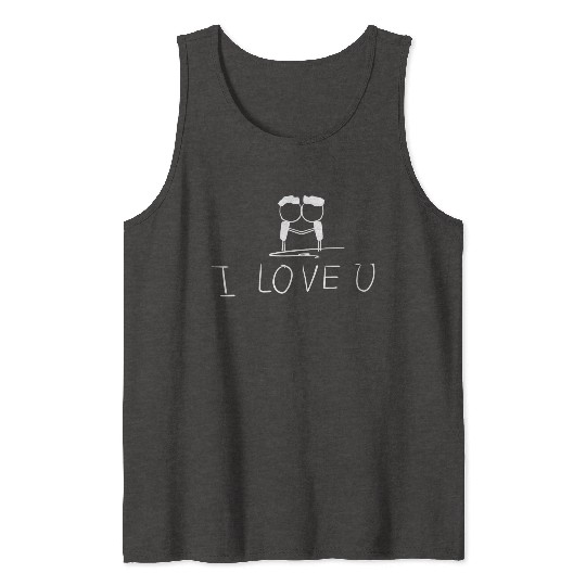 i love you gay couple Tank Tops