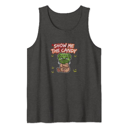 Show Me The Candy Halloween Costume Trick Or Treat Tank Tops