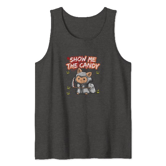 Show Me The Candy Halloween Costume Trick Or Treat Tank Tops