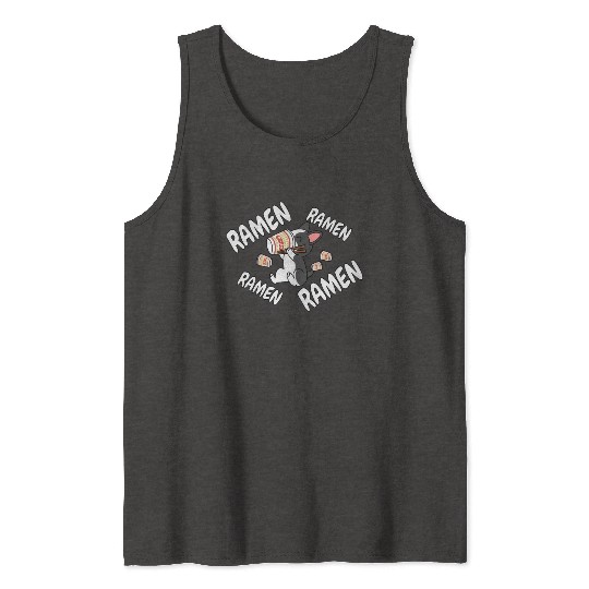Boston Terrier Instant Ramen Noodles Tank Tops