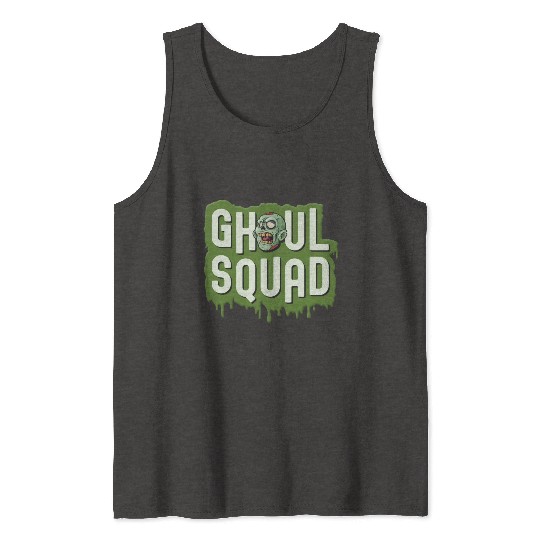 Ghoul Squad Creepy Scary Zombie Cute Halloween Tank Tops