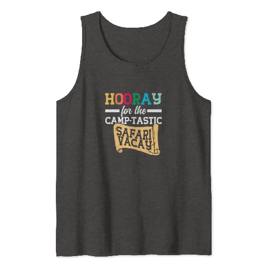 Safari Vacation Camping Travel Guide Tank Tops