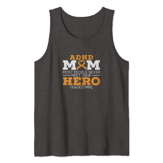 ADHD Mom ADHD Awareness Embrace Neurodiversity Tank Tops