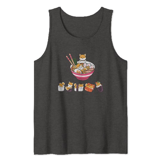 Sushi Rolls Ramen Japanese Food Lover Tank Tops