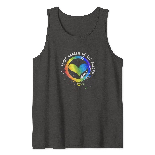 Cancer Sucks In Every Color Fighter Fight Support Tank Tops