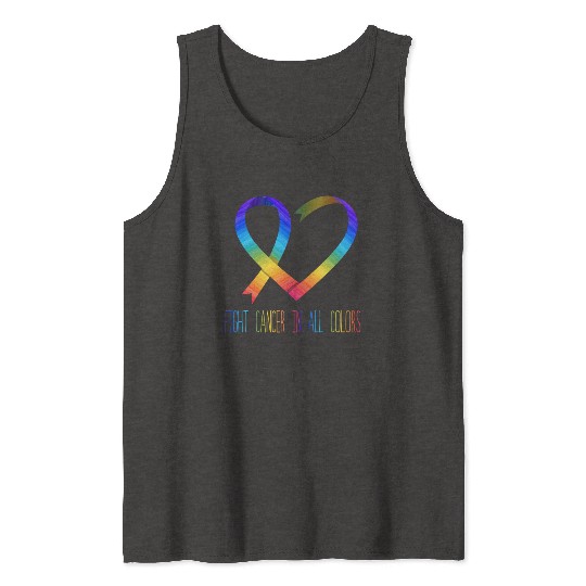 Cancer Sucks In Every Color Fighter Fight Support Tank Tops