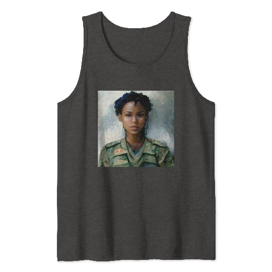 Beautiful US army combat medic painting Tank Tops