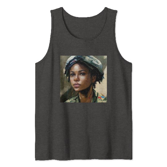 Beautiful US army combat medic painting Tank Tops