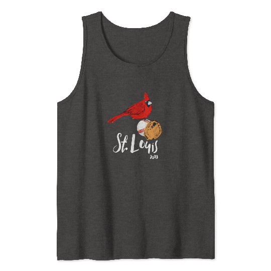 Saint Louis Red Cardinal 2019 Bird Player Tank Tops