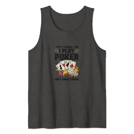 Poker Casino Poker Player Gambling Roulette Gift Tank Tops