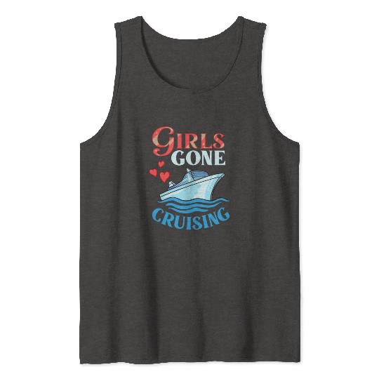 Cruise Ship Vacation Trip Party Sailing Boating Tank Tops