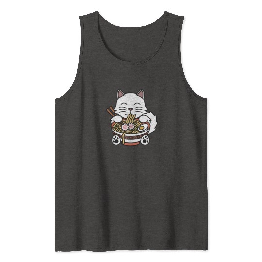 Persian Cat Ramen Noodles Tank Tops