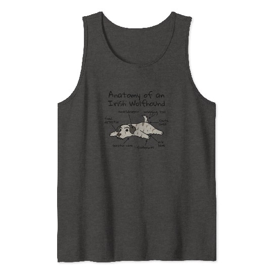 Anatomy Of A Irish Wolfhound Tank Tops