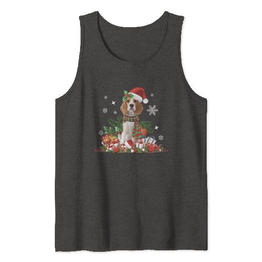 Christmas Beagle Dog Cute Tank Tops