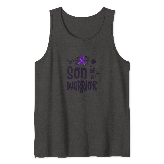 Son Of A Warrior Hodgkins Lymphoma Cancer Tank Tops