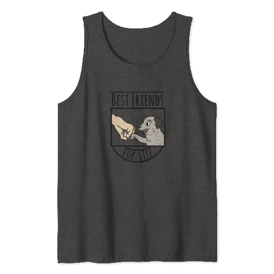 Irish Wolfhound Best Friends For Life Tank Tops