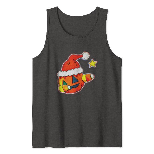 Jack O Lantern Dabbing Christmas Tank Tops