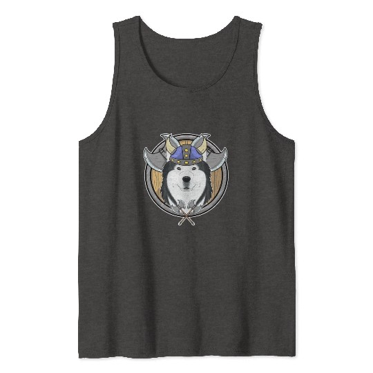 Siberian Husky I Valhalla I Viking Tank Tops