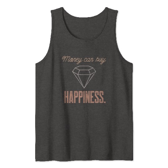 Jewelry Bling Money Can Buy Happiness Funny Diamon Tank Tops